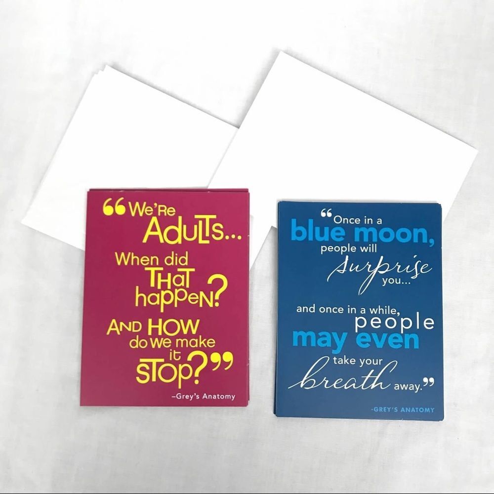Grey's Anatomy Greeting Cards - Blank - 10 Count